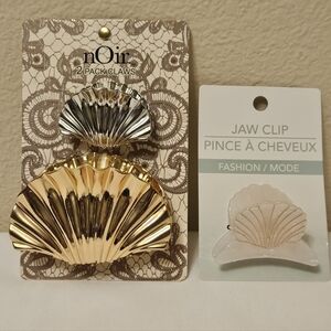 Seashell Hairclips - 3 Pack NEW